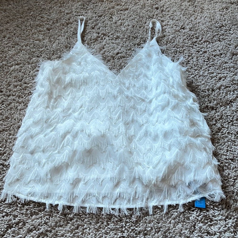 Cupshe Tis the SZN Fringe V neck cami